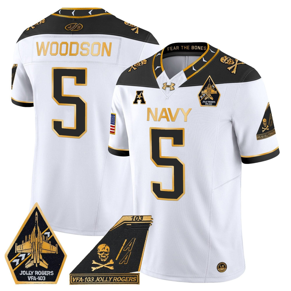 NM 2024 Jolly Rogers Patch Gold Vapor Limited Jersey