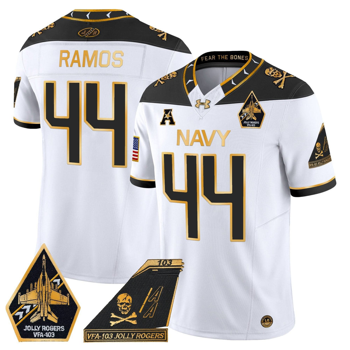 NM 2024 Jolly Rogers Patch Gold Vapor Limited Jersey