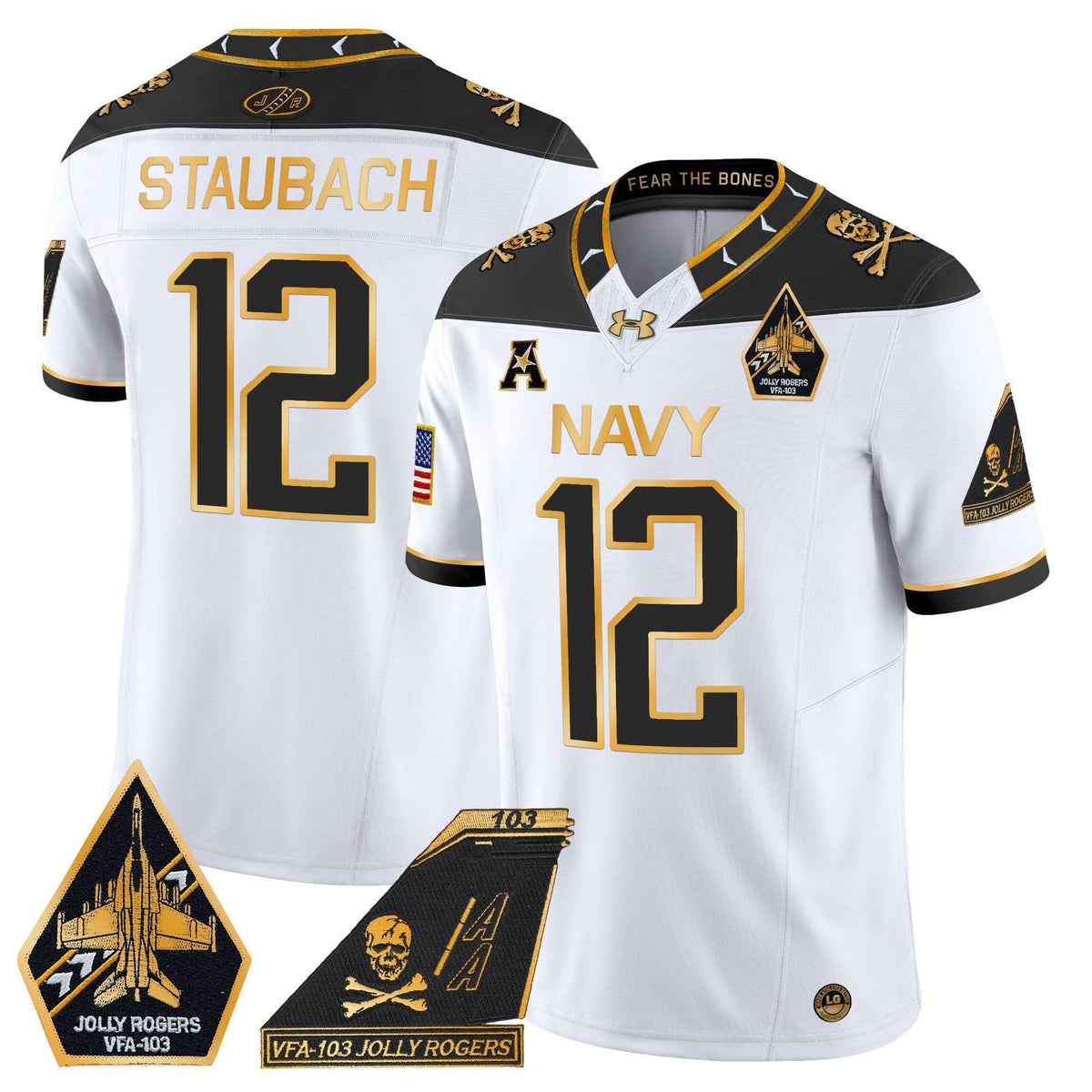 NM 2024 Jolly Rogers Patch Gold Vapor Limited Jersey