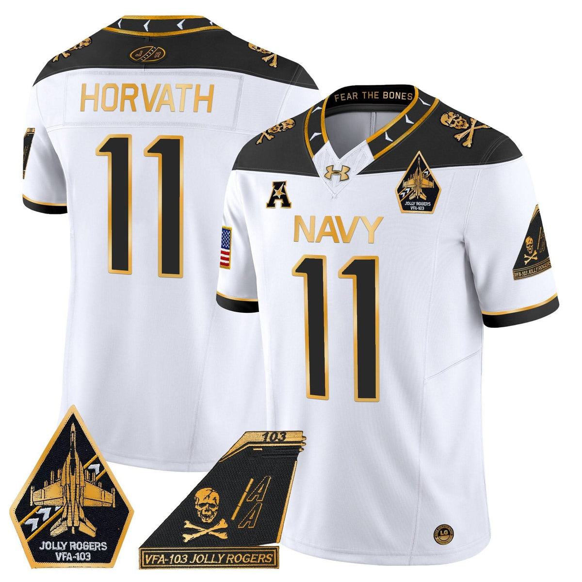 NM 2024 Jolly Rogers Patch Gold Vapor Limited Jersey