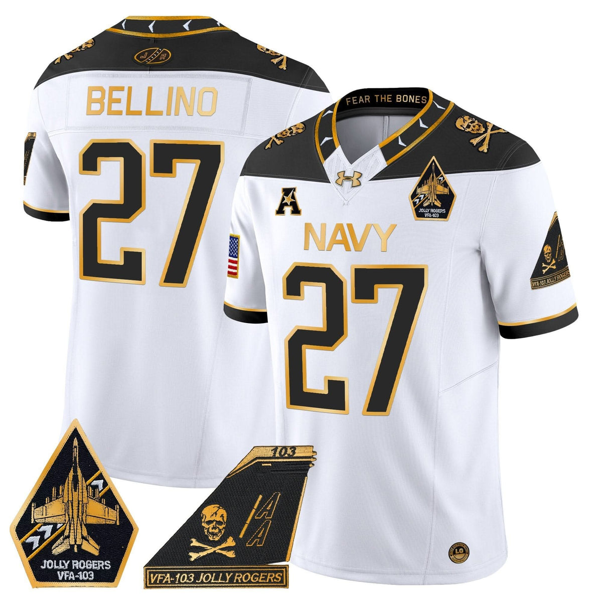 NM 2024 Jolly Rogers Patch Gold Vapor Limited Jersey