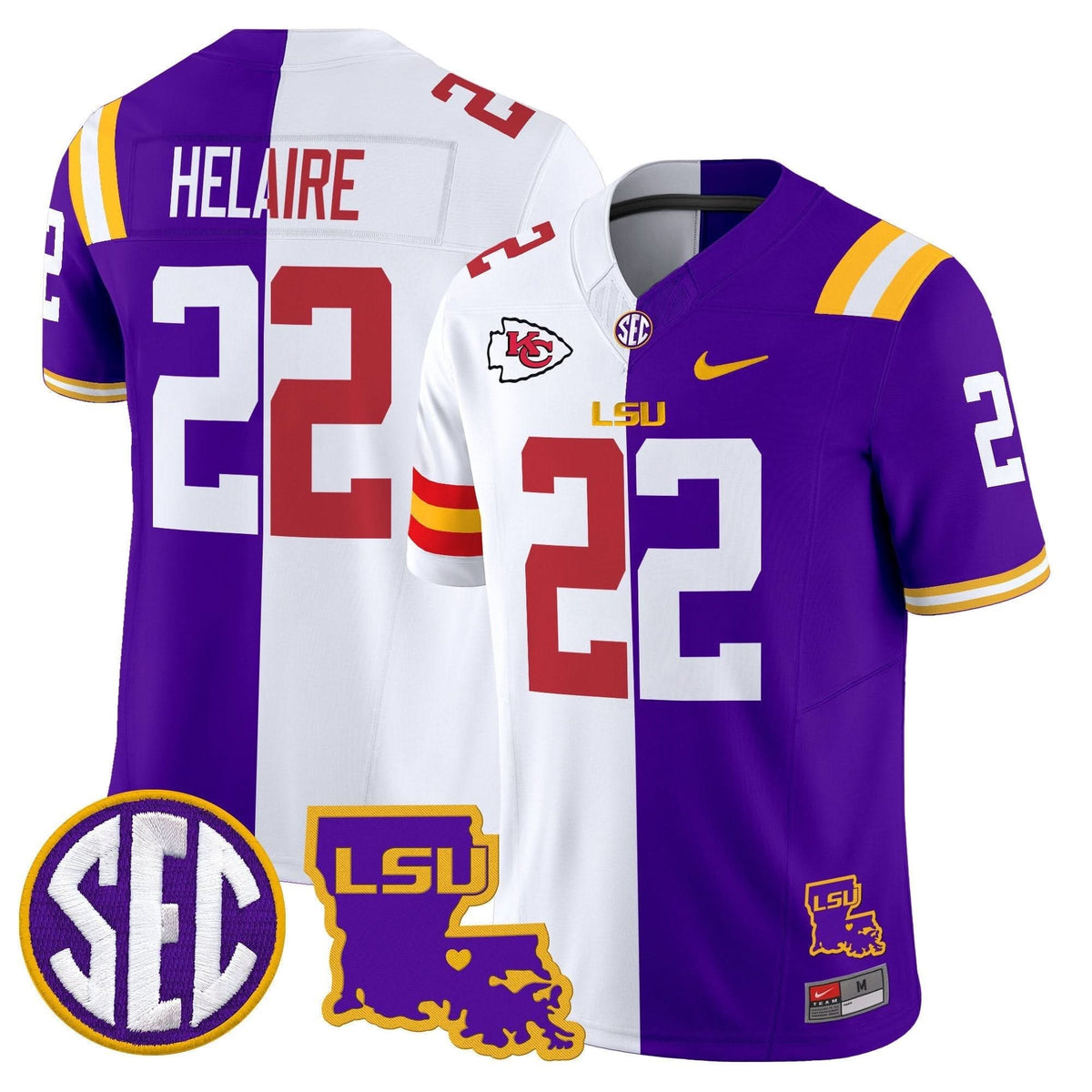 LSU Tiger Split Vapor Limited Jersey