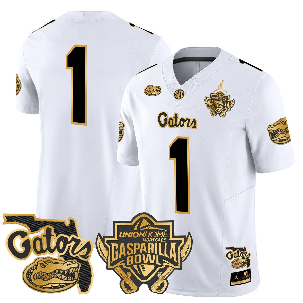 FG 2024 Gasparilla Bowl Patch Gold Vapor Limited Jersey
