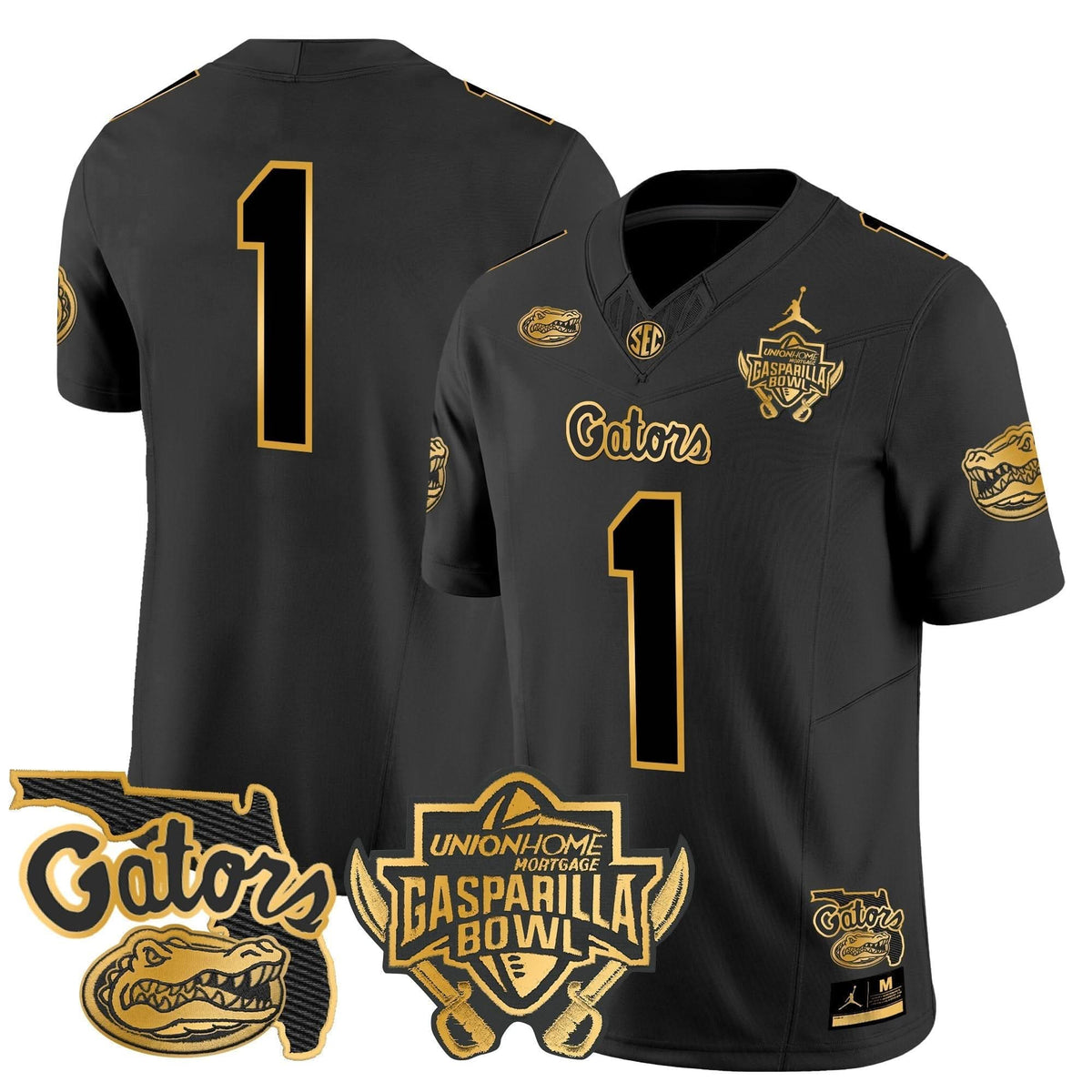 FG 2024 Gasparilla Bowl Patch Gold Vapor Limited Jersey
