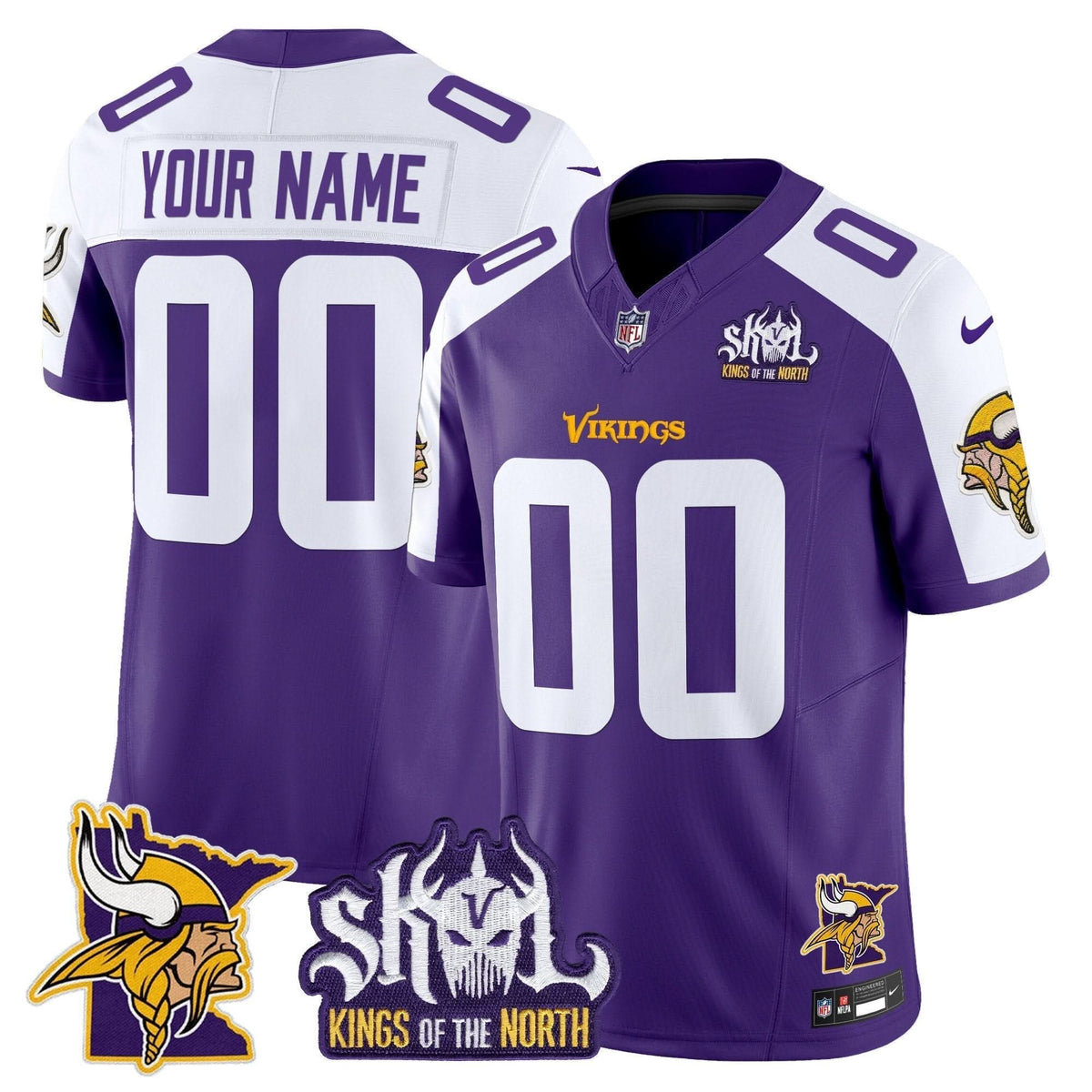 MV Kings Of The North Patch Vapor Limited Custom Jersey V3