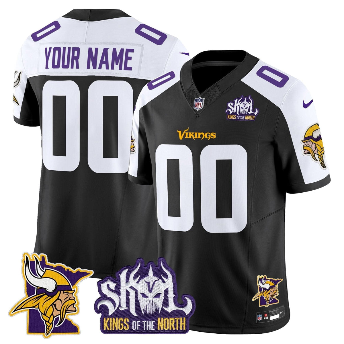 MV Kings Of The North Patch Vapor Limited Custom Jersey V3