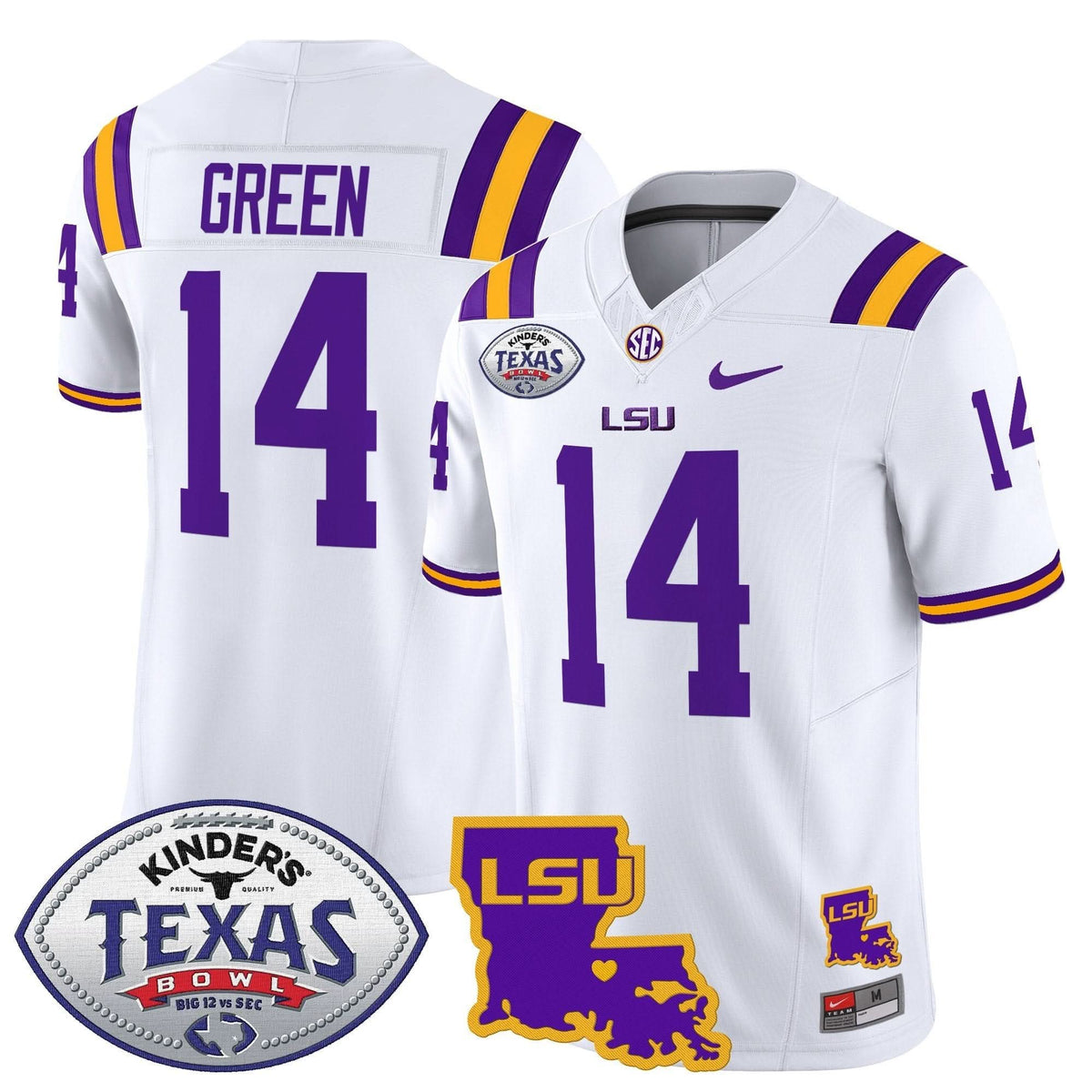 LSU 2024 Texas Bowl Patch Vapor Limited Jersey
