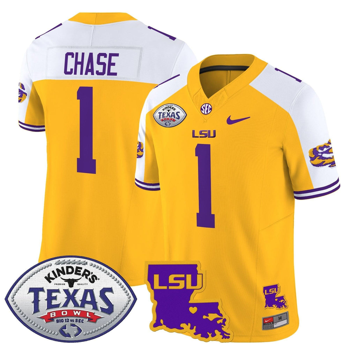 LSU 2024 Texas Bowl Patch Vapor Limited Jersey