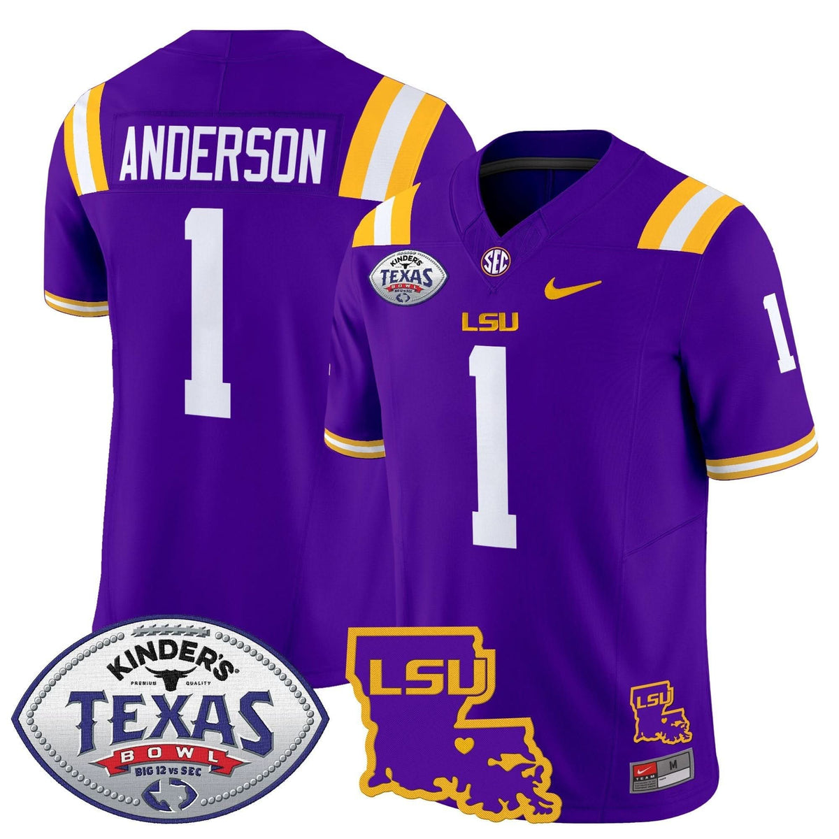 LSU 2024 Texas Bowl Patch Vapor Limited Jersey