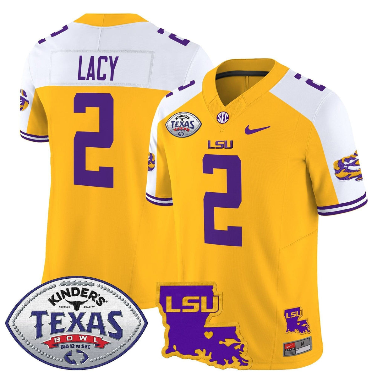 LSU 2024 Texas Bowl Patch Vapor Limited Jersey