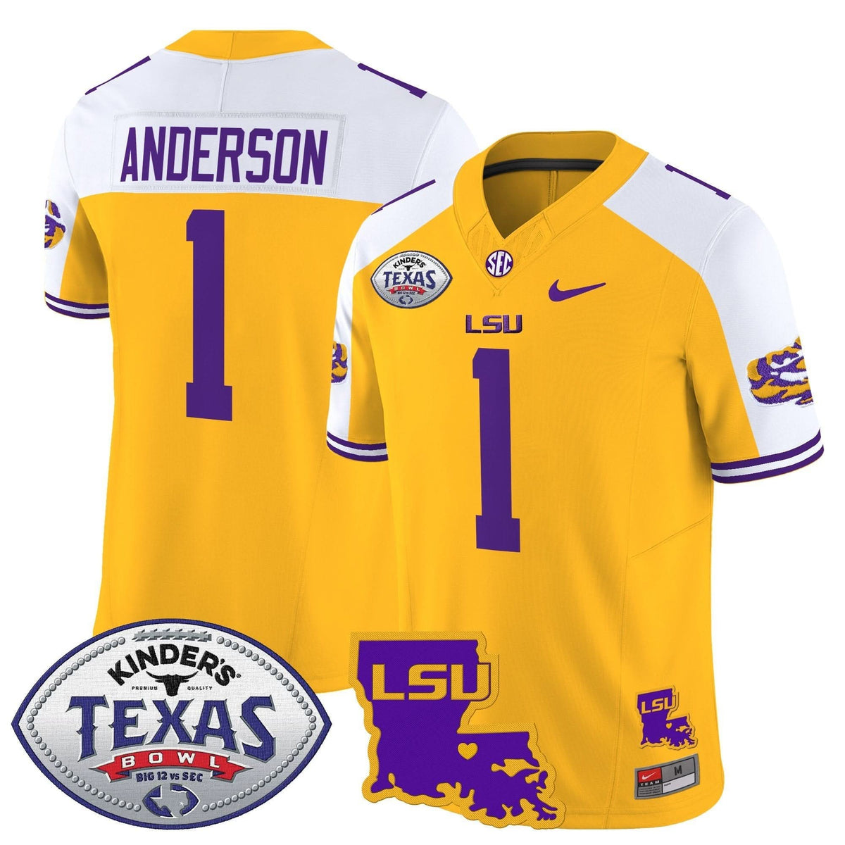 LSU 2024 Texas Bowl Patch Vapor Limited Jersey