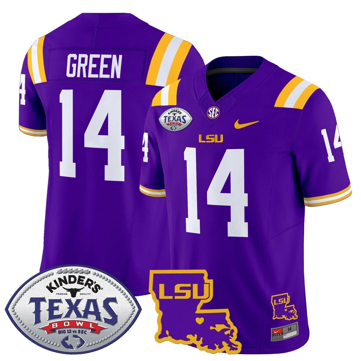 LSU 2024 Texas Bowl Patch Vapor Limited Jersey
