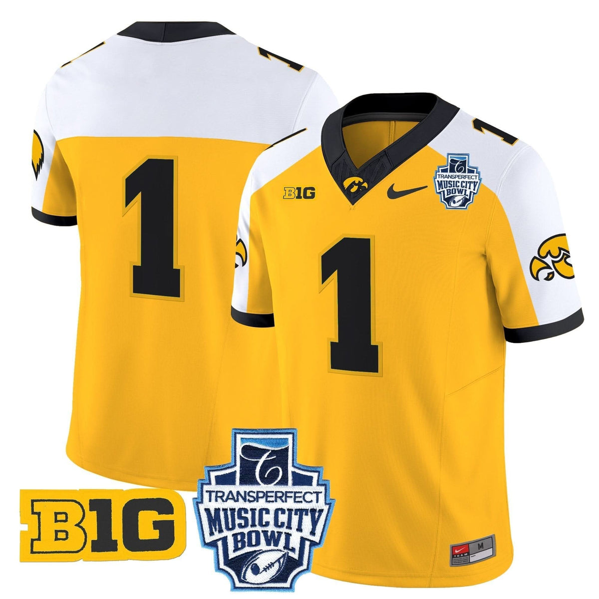 Iowa Hawkeyes 2024 Music City Bowl Vapor Limited Jersey