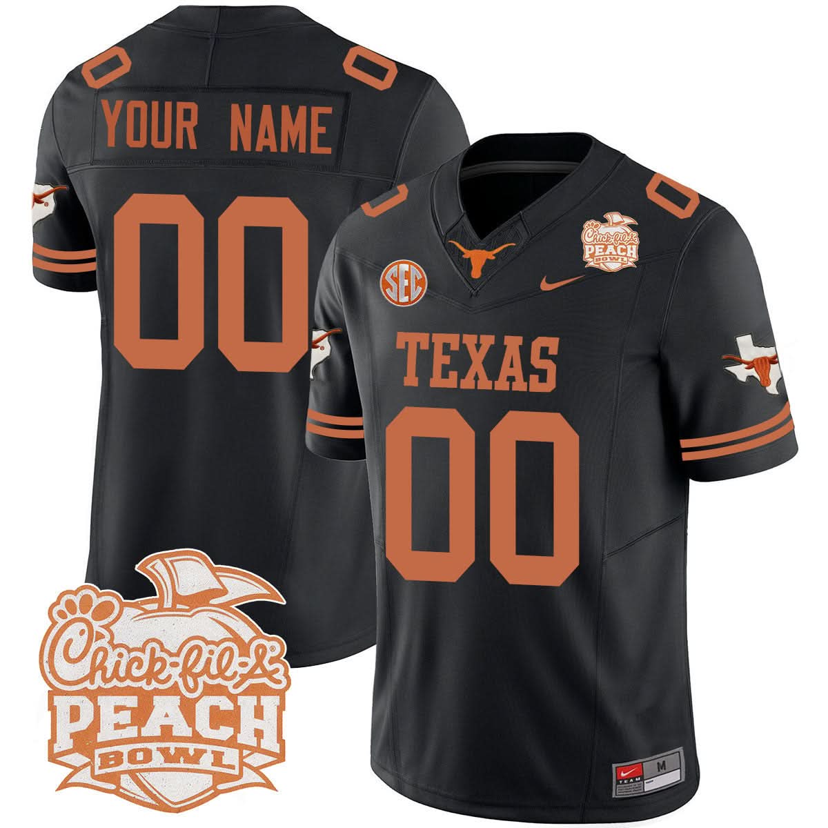 Custom TL 2024 Peach Bowl Jersey