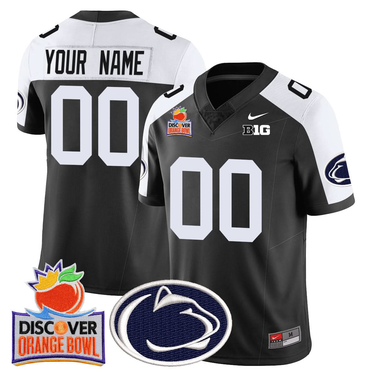Custom Gender/Name PSU 2024 Orange Bowl Jersey N1