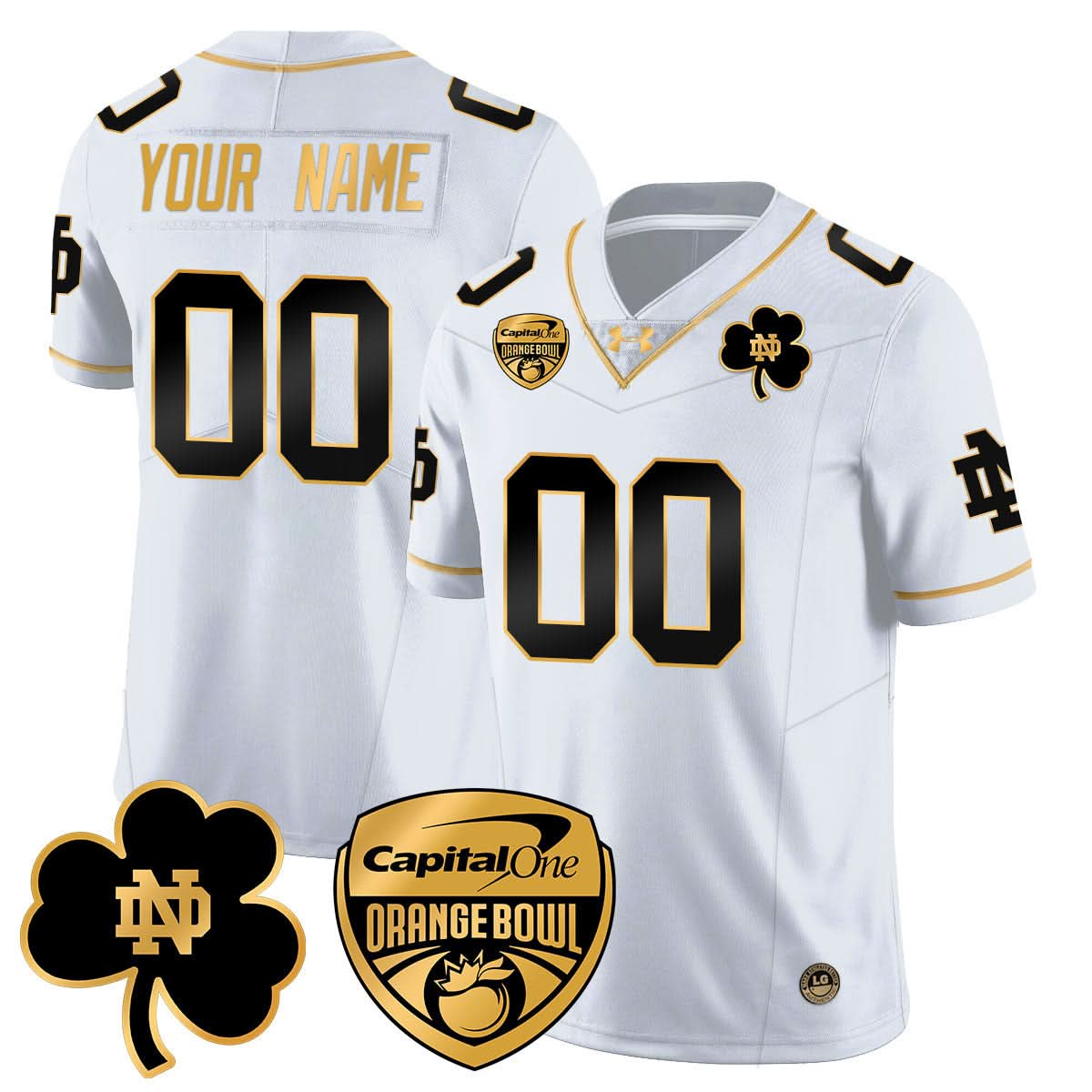 Custom NDFI 2025 Orange Bowl Jersey