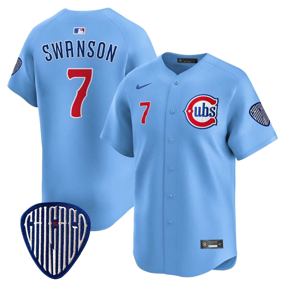 CC Blue Alternate Vapor Premier Limited Jersey - Stitched