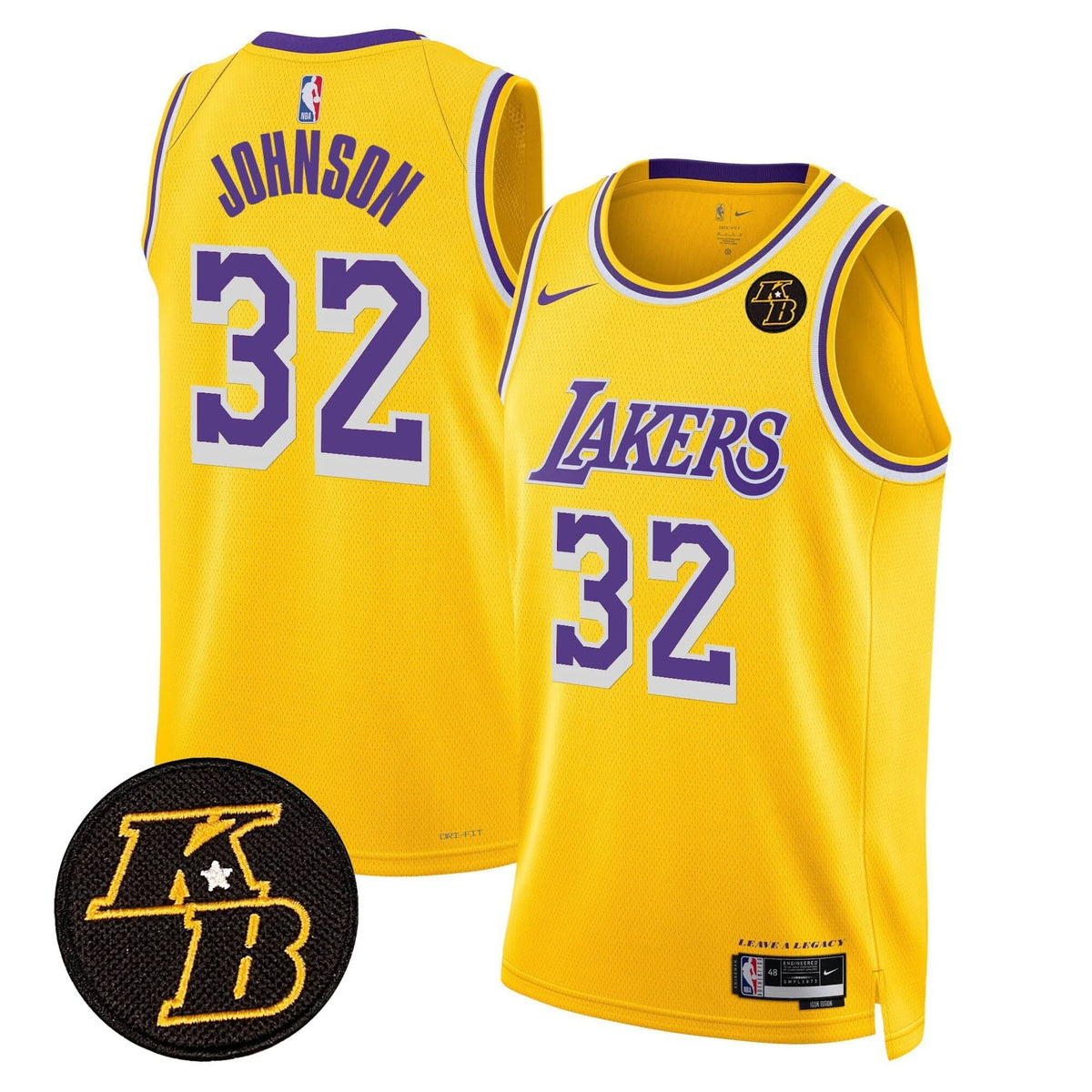 LAL Kobe Bryant Patch Swingman Jersey - Stitched