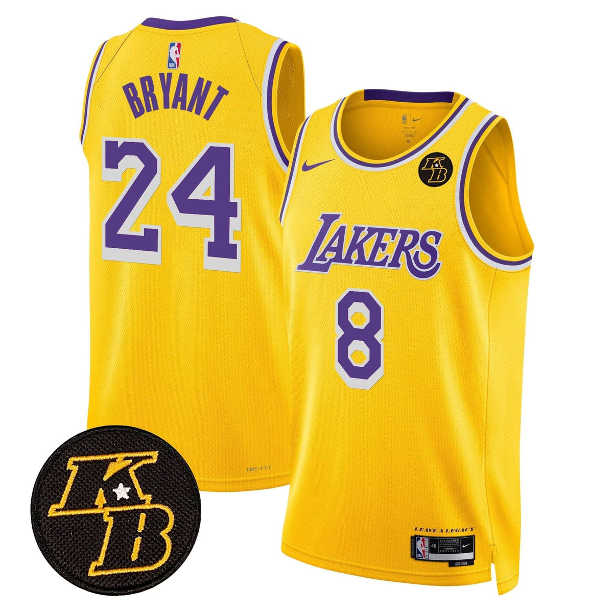 LAL Kobe Bryant Patch Swingman Jersey - Stitched