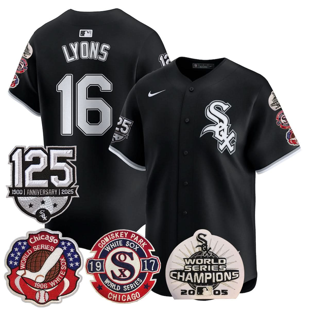 CWS 125th Anniversary - World Series Champions Jersey - Stitched