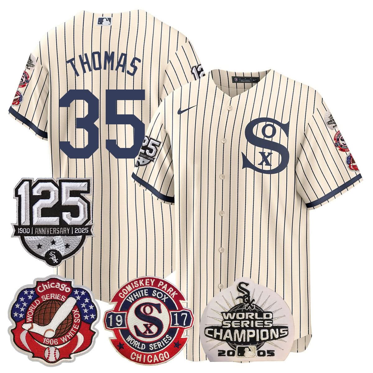 CWS 125th Anniversary - World Series Champions Jersey - Stitched