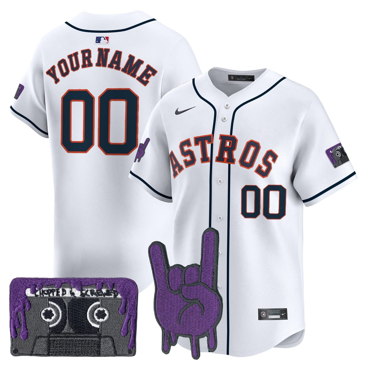 HA DJ Screw Patch Vapor Premier Limited Custom Jersey - Stitched