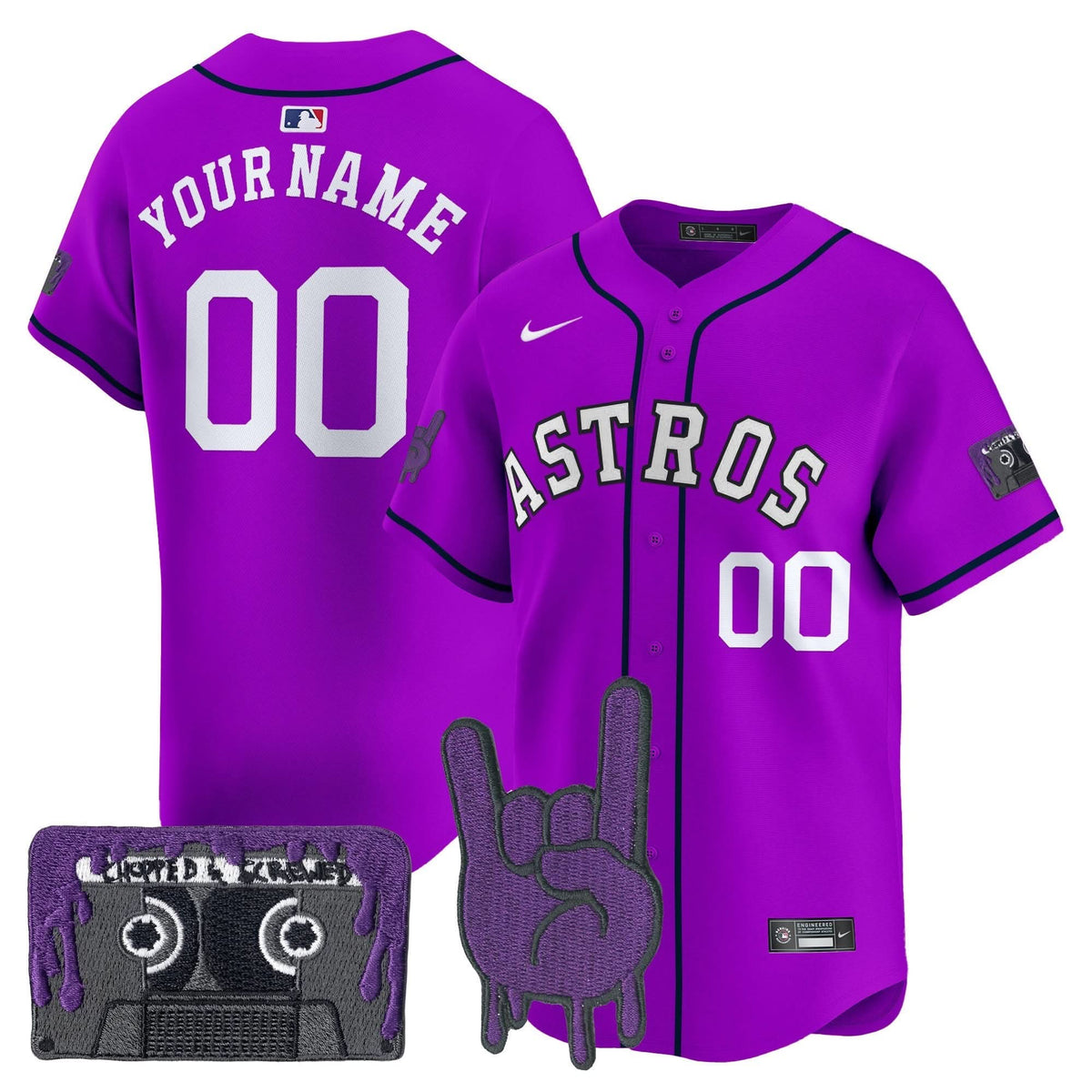 HA DJ Screw Patch Vapor Premier Limited Custom Jersey - Stitched