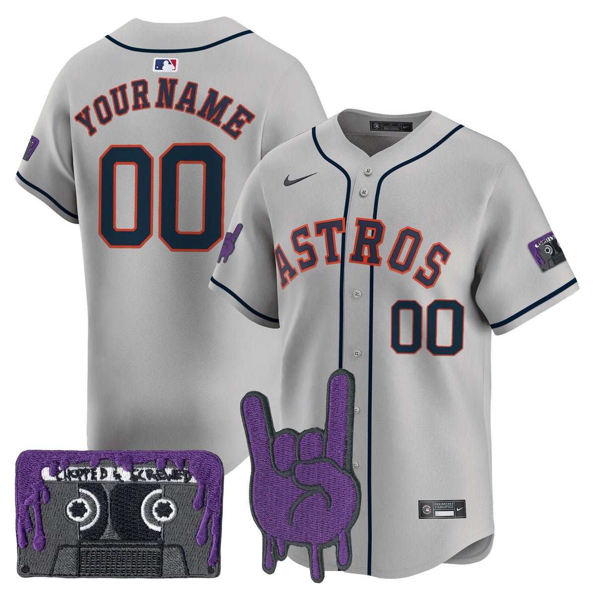 HA DJ Screw Patch Vapor Premier Limited Custom Jersey - Stitched
