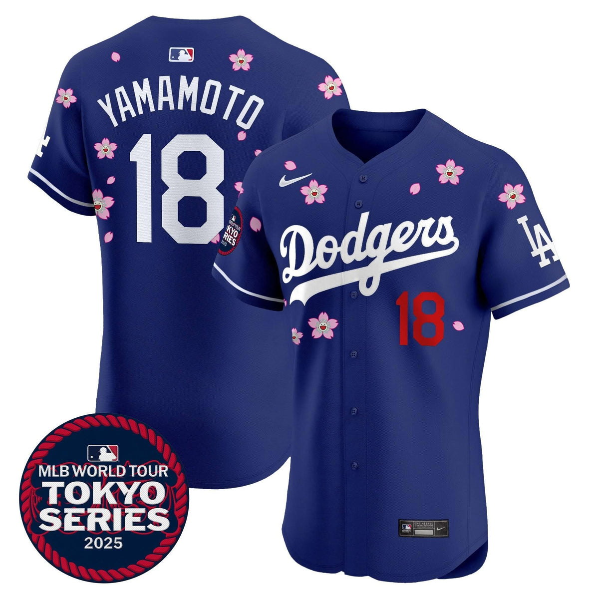 LAD Tokyo Series 2025 Vapor Premier Elite Jersey - Stitched