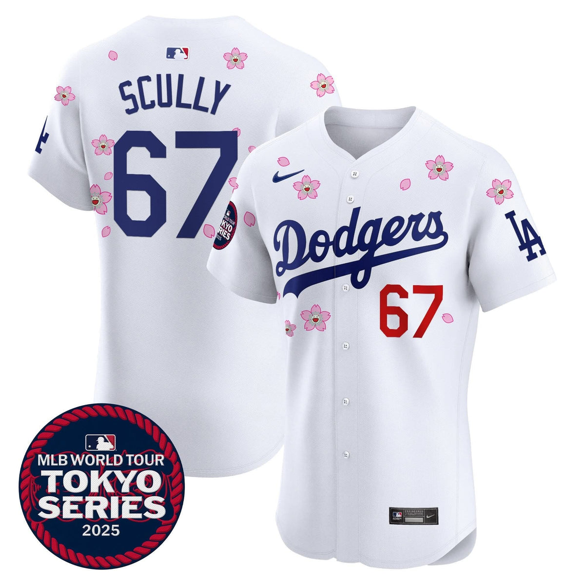 LAD Tokyo Series 2025 Vapor Premier Elite Jersey - Stitched
