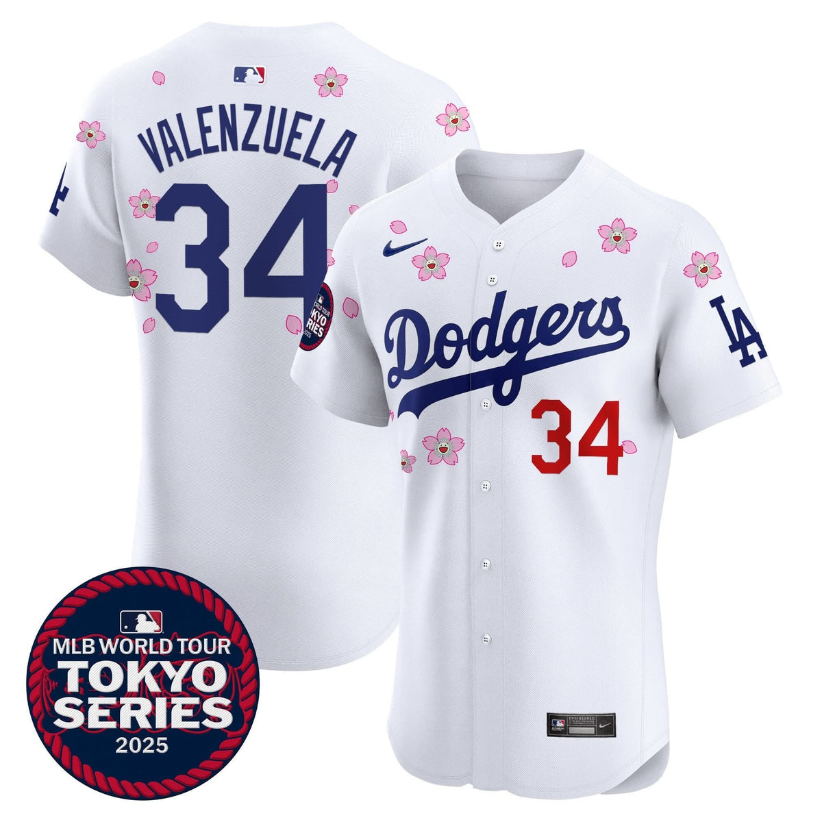 LAD Tokyo Series 2025 Vapor Premier Elite Jersey - Stitched