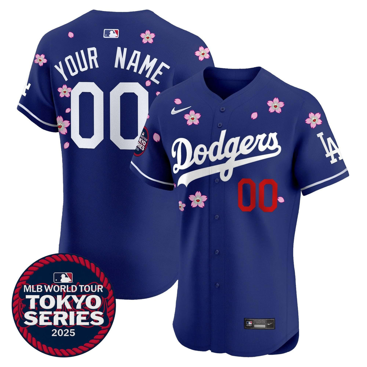 LAD Tokyo Series 2025 Vapor Premier Elite Custom Jersey - Stitched