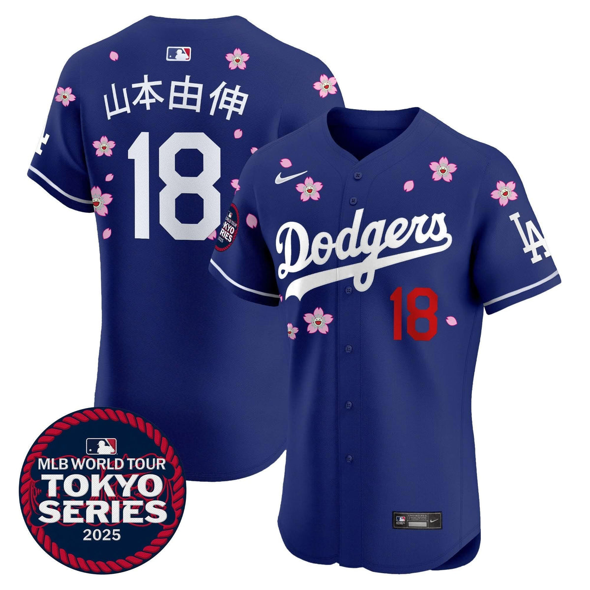 LAD Tokyo Series 2025 Vapor Premier Elite Jersey - Stitched