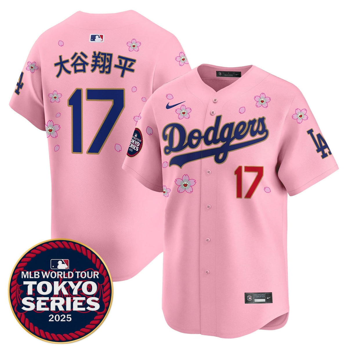 LAD Tokyo Series 2025 Gold Trim Vapor Premier Limited Jersey - Stitched