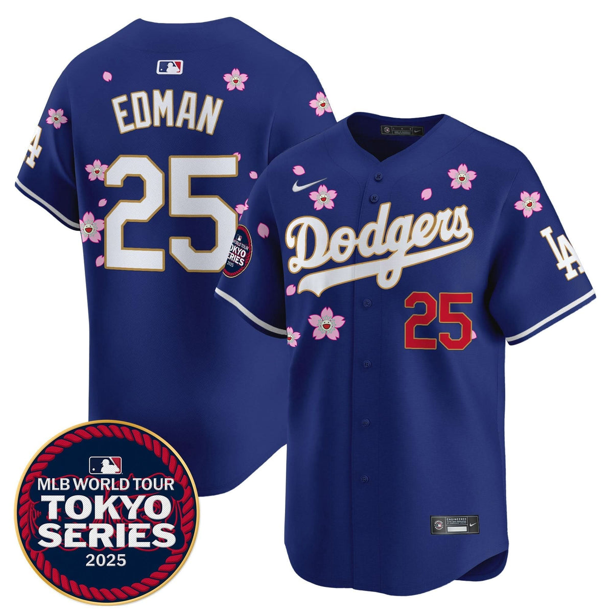 LAD Tokyo Series 2025 Gold Trim Vapor Premier Limited Jersey - Stitched