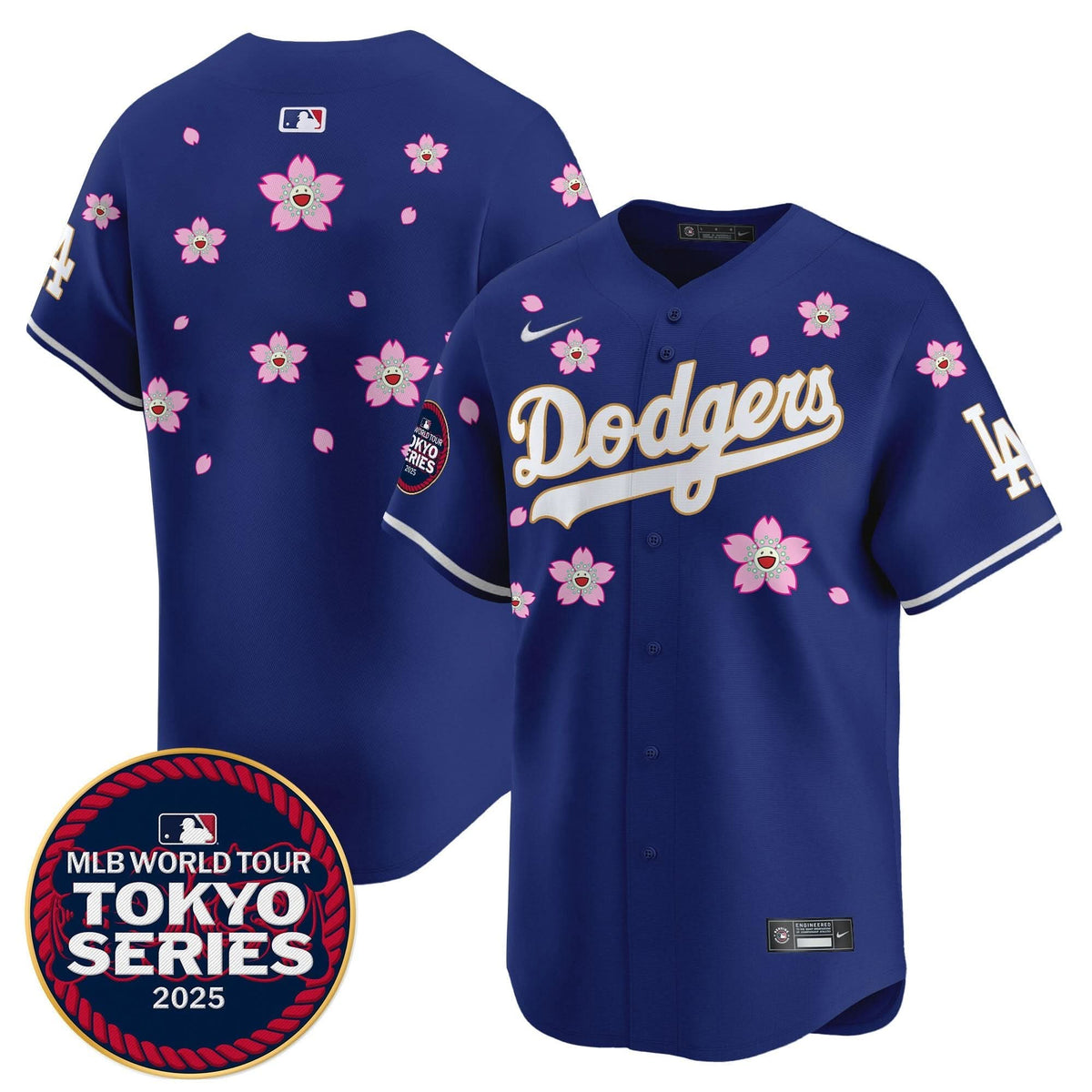 LAD Tokyo Series 2025 Gold Trim Vapor Premier Limited Jersey - Stitched
