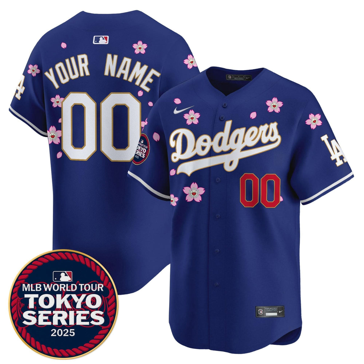 LAD Tokyo Series 2025 Gold Trim Vapor Premier Limited Custom Jersey V2 - Stitched