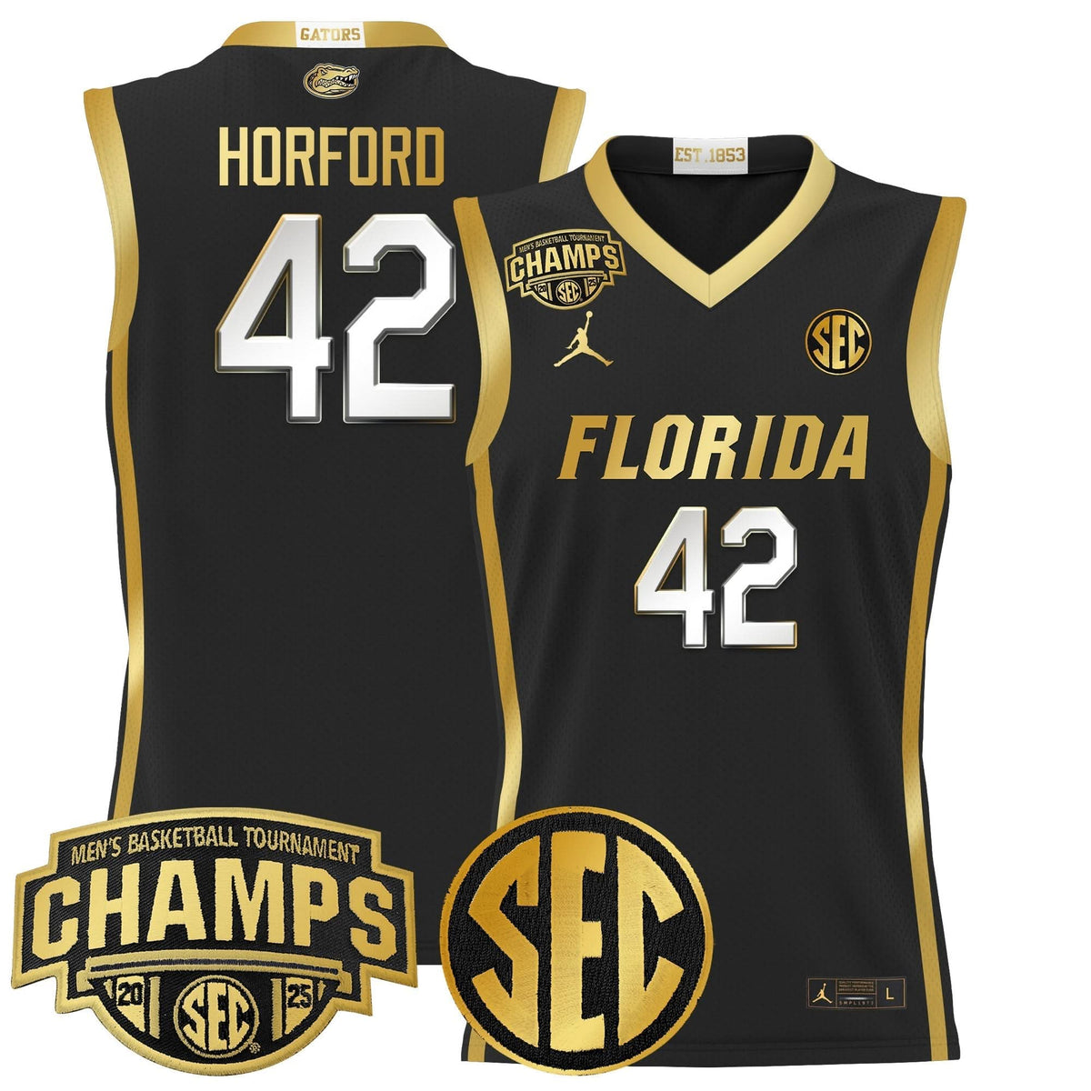 FG 2025 SEC Conference Tournament Champions Basketball Jersey - Stitched