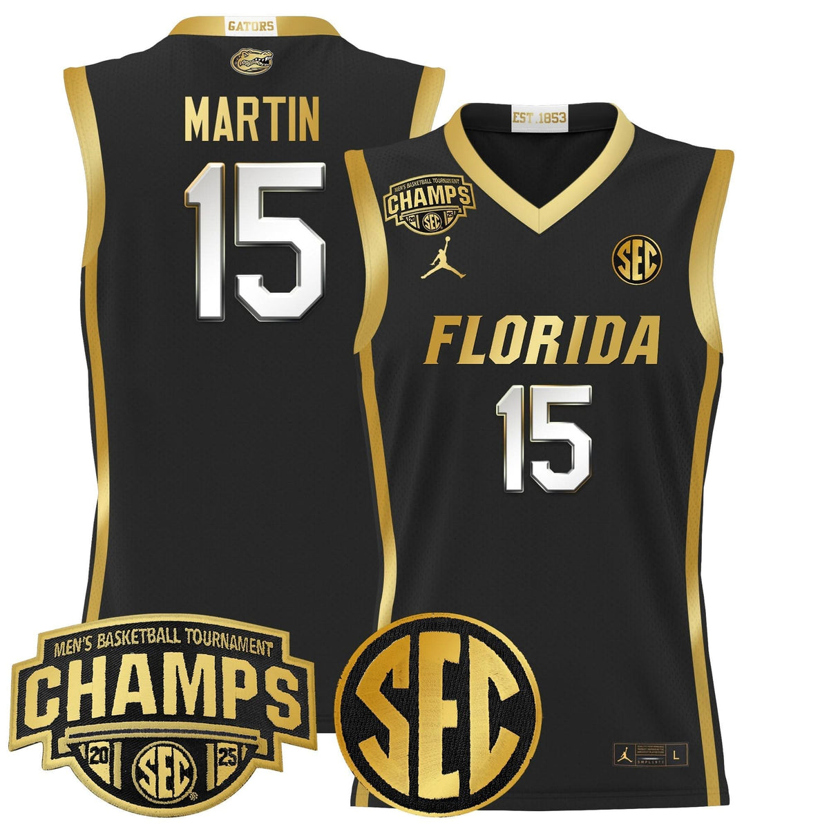 FG 2025 SEC Conference Tournament Champions Basketball Jersey - Stitched