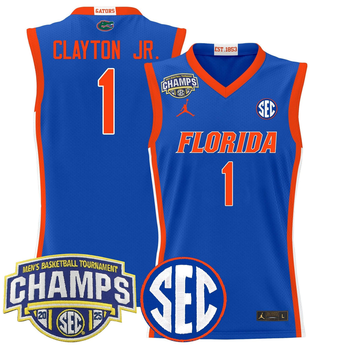 FG 2025 SEC Conference Tournament Champions Basketball Jersey - Stitched
