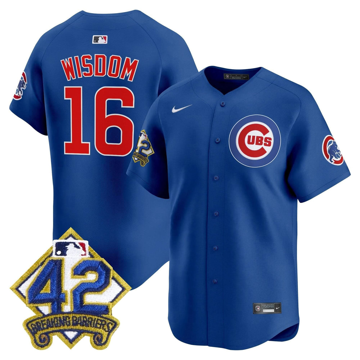 CC 2025 Jackie Robinson Patch Vapor Premier Limited Jersey - Stitched