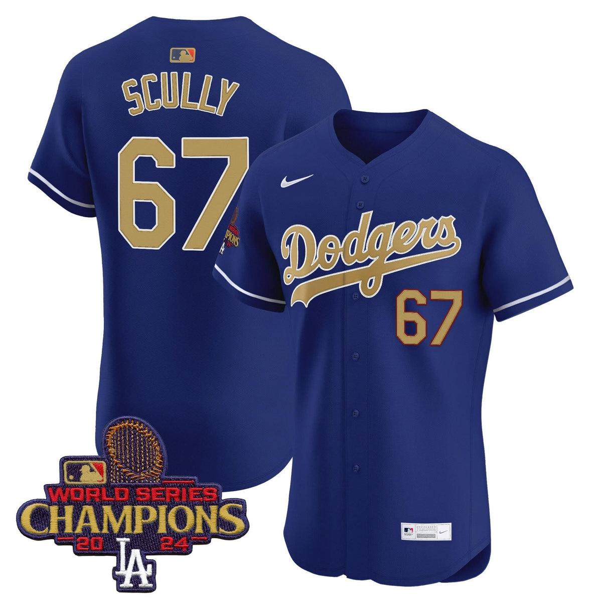 LAD 2025 Gold Vapor Premier Elite Jersey - Stitched