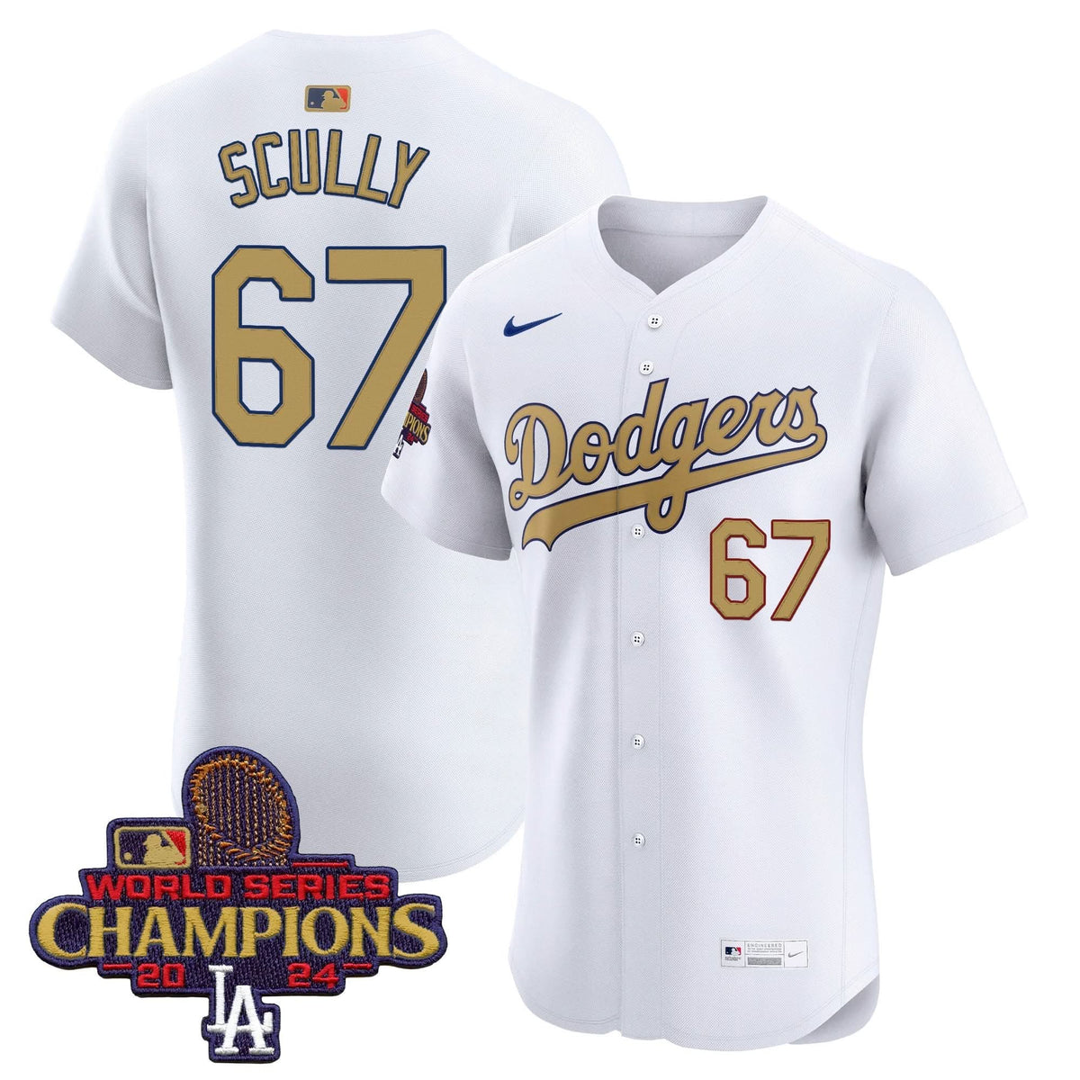 LAD 2025 Gold Vapor Premier Elite Jersey - Stitched