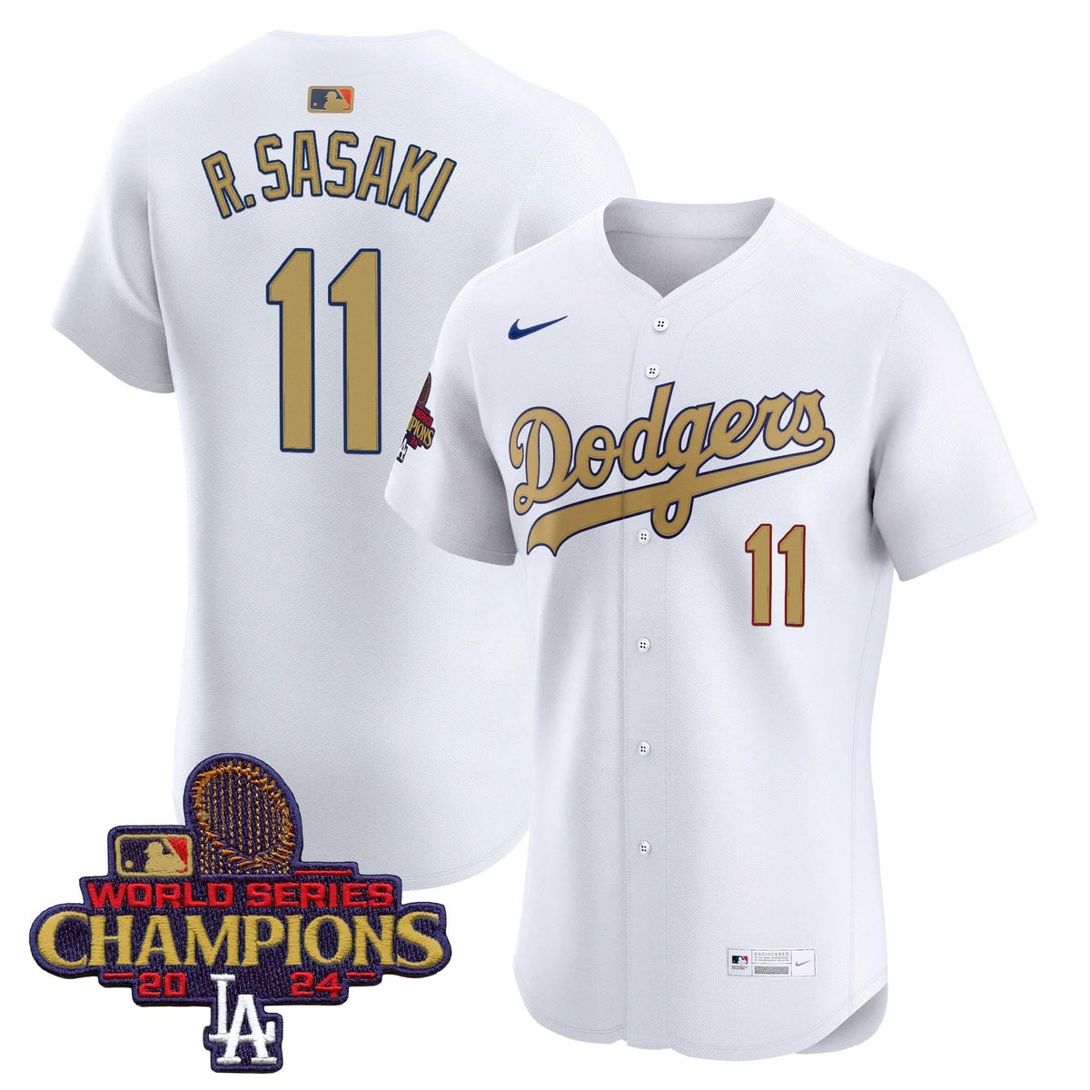 LAD 2025 Gold Vapor Premier Elite Jersey - Stitched