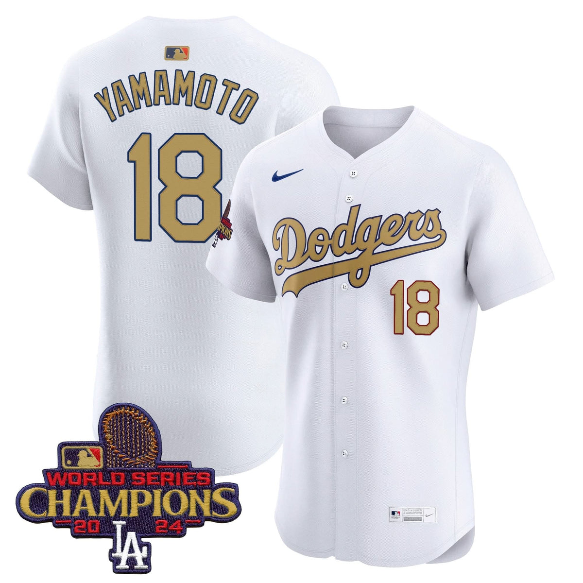 LAD 2025 Gold Vapor Premier Elite Jersey - Stitched