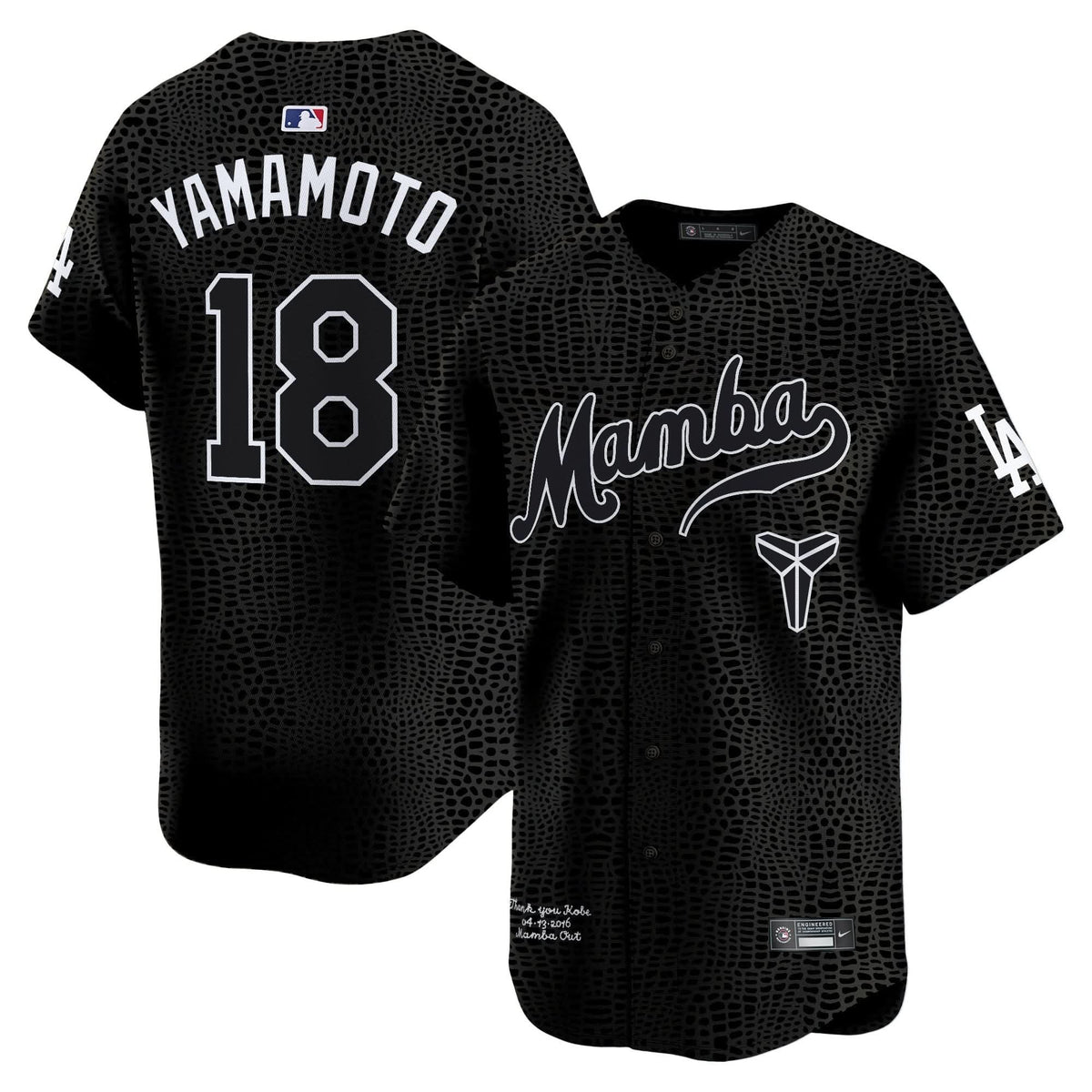 LAD Kobe Bryant Mamba Vapor Premier Limited Jersey - Stitched