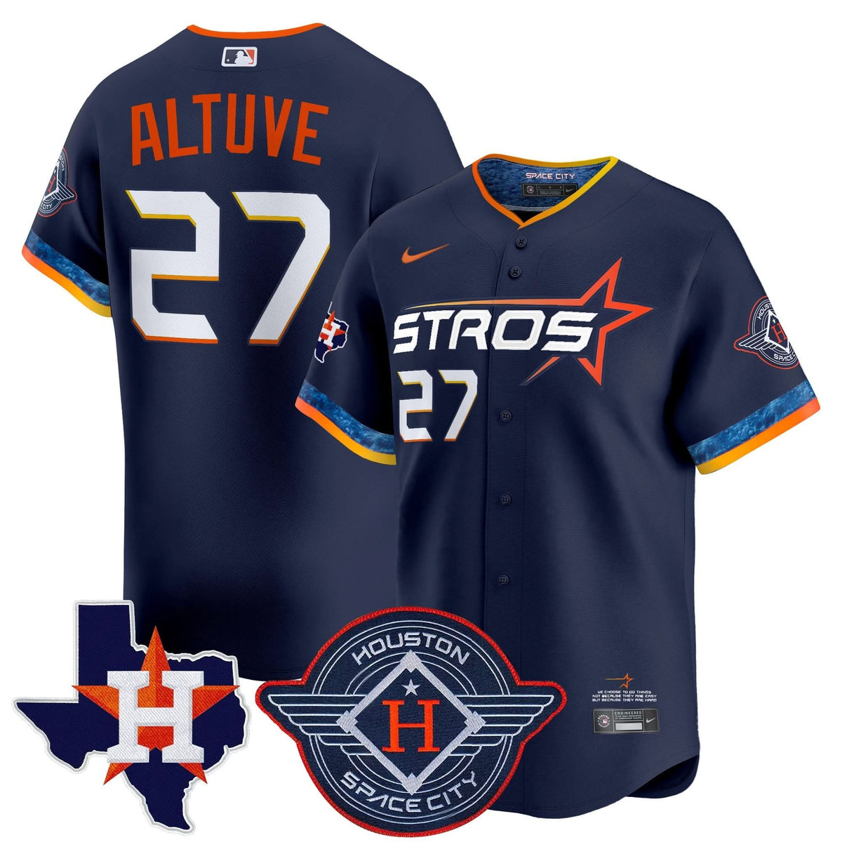 HA 2025 City Connect Texas Patch Vapor Premier Limited Jersey - Stitched