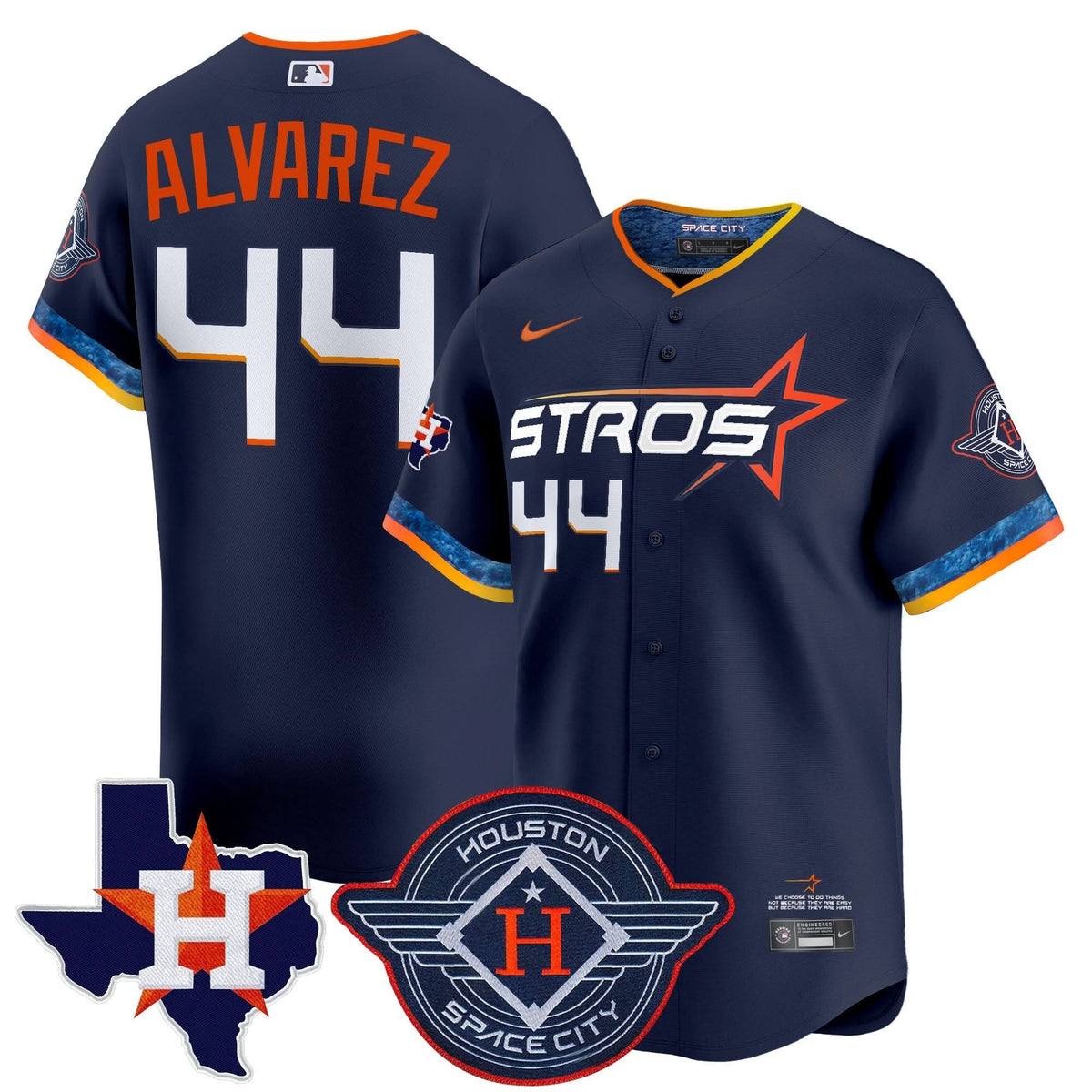 HA 2025 City Connect Texas Patch Vapor Premier Limited Jersey - Stitched
