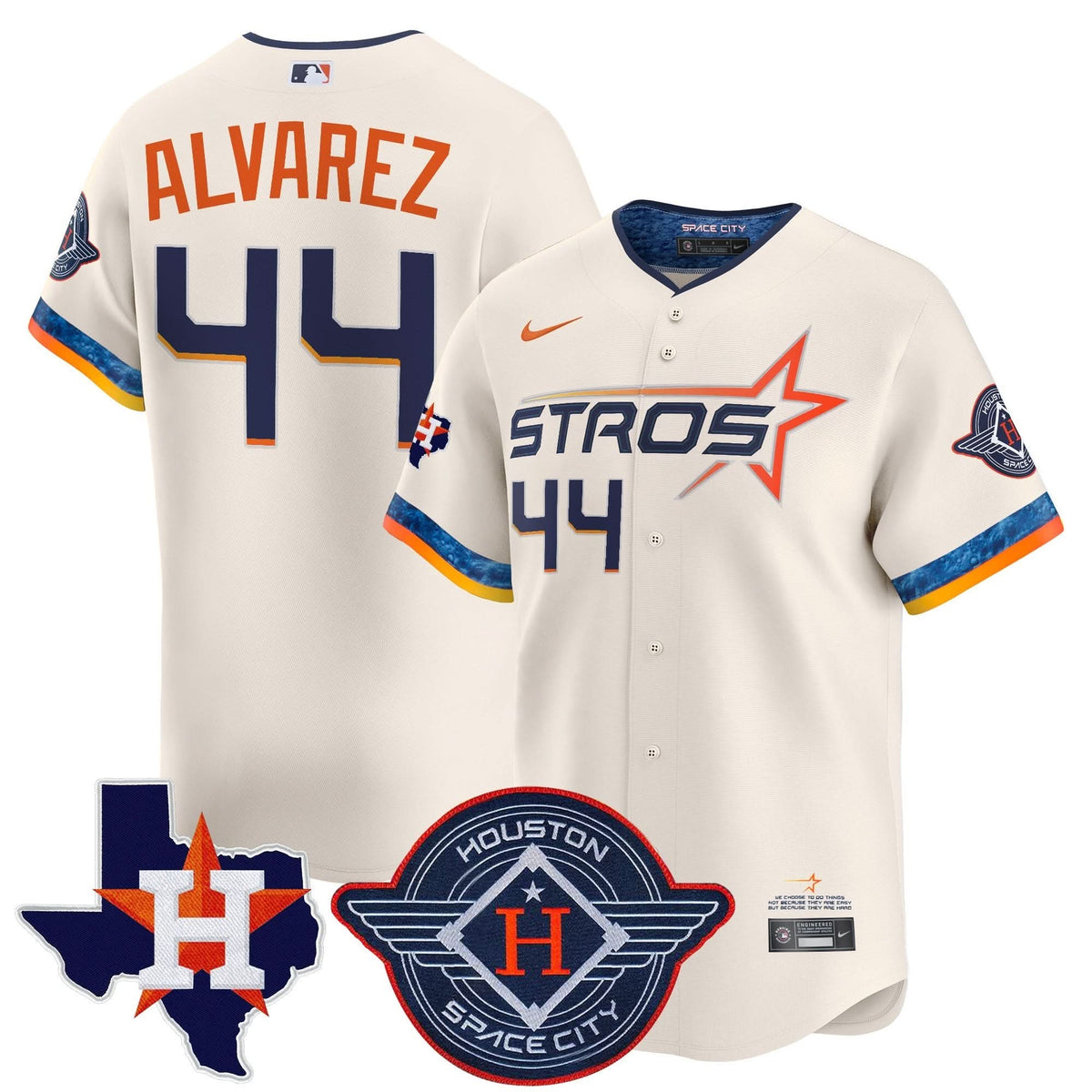 HA 2025 City Connect Texas Patch Vapor Premier Limited Jersey - Stitched