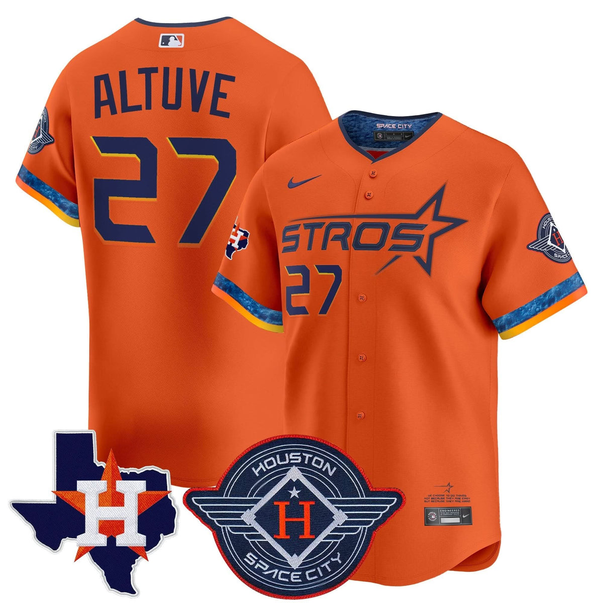 HA 2025 City Connect Texas Patch Vapor Premier Limited Jersey - Stitched